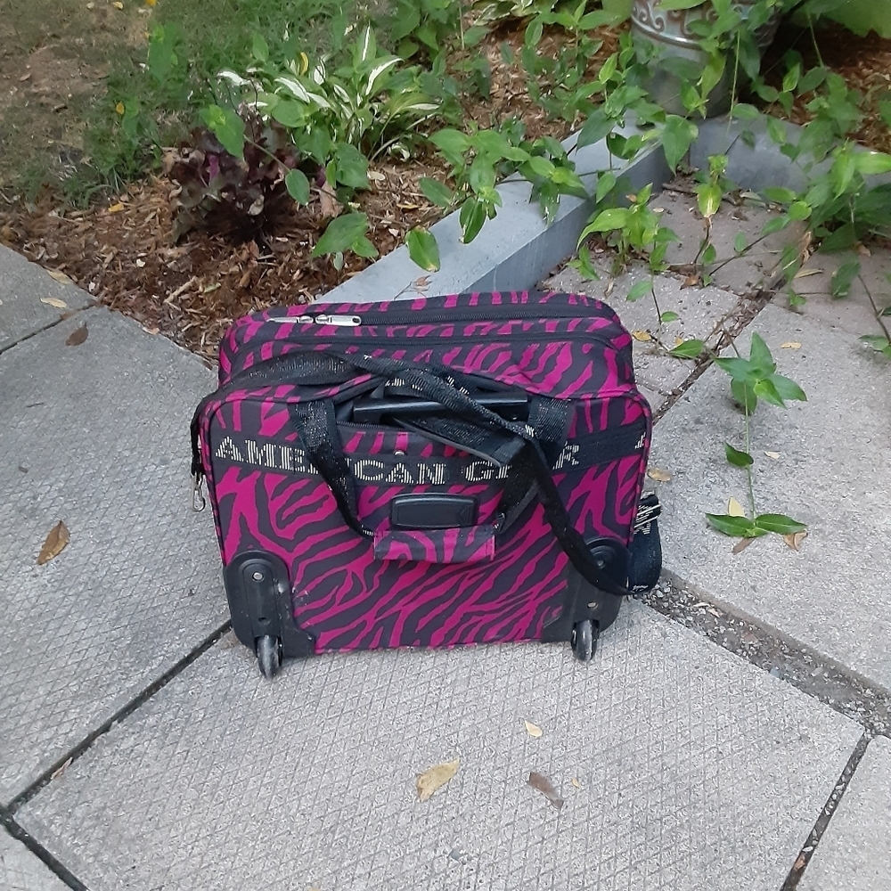 Stylish Pink Zebra Print Travel Bag - Picture 5 of 16